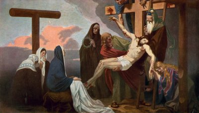 El descenso de Jesús de la cruz de Unbekannt Unbekannt